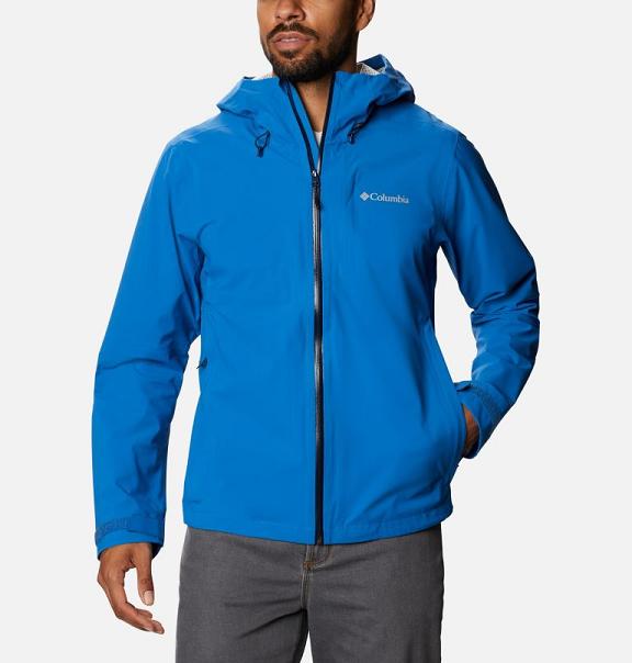 Columbia Omni-Tech Softshell Jacket Blue For Men's NZ81092 New Zealand